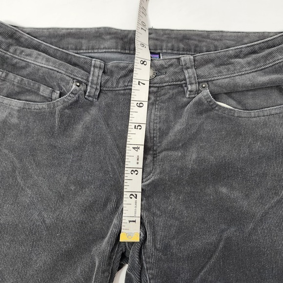 Patagonia Fitted Corduroy Pants Women 29x32 Gray Stretch 5 Pocket Cotton READ - Picture 6 of 10